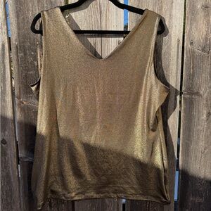 Vintage Cache Metallic Gold Tank Top
